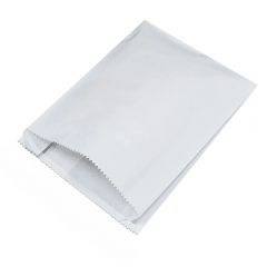 Vegware White Kraft Flat Food Bag 7" 18cm