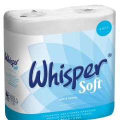Whisper Soft 2Ply Toilet Tissue White