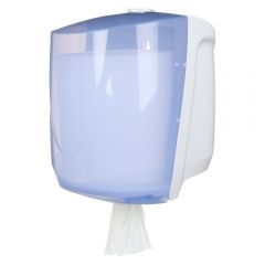 Ellipse Large Centrefeed Dispenser White & Blue