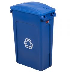 Rubbermaid Slim Jim Paper Recycling Blue 87 Litre - Set