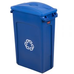 Rubbermaid Slim Jim Commingle Recycling Blue 87 Litre - Set