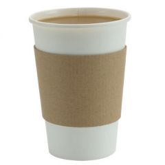 JanSan Kraft Paper Sleeve Brown for 8/10oz Cups