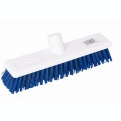 Hygiene Broom Head 12" Stiff Blue