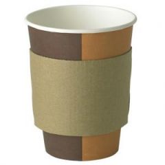 JanSan Kraft Paper Sleeve Brown for 12/16oz Cups