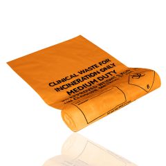 JanSan Clinical Waste Sacks Orange