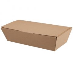 JanSan Kraft Compostable Clamshell Meal Box Medium