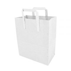 JanSan Kraft SOS Paper White Carrier Bags Medium