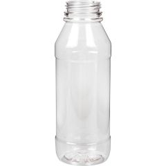 JanSan Juice Plastic PET Round Bottle 330ml Clear