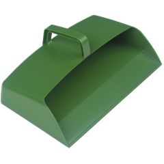 JanSan Enclosed Plastic Dustpan 12" Green