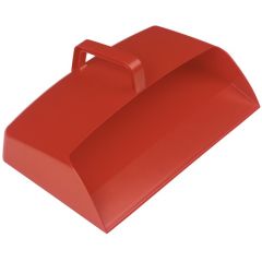 JanSan Enclosed Plastic Dustpan 12" Red