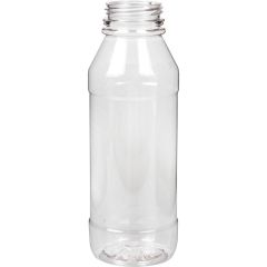 JanSan Juice Plastic PET Round Bottle 500ml Clear