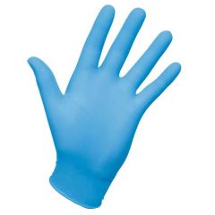 JanSan Vinyl Powdered Gloves Large Blue